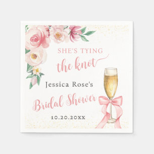 SHE'S TYING THE KNOT BRIDAL SHOWER NAPKINS