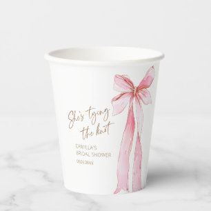 She's Tying The Knot Bridal Shower Paper Cups
