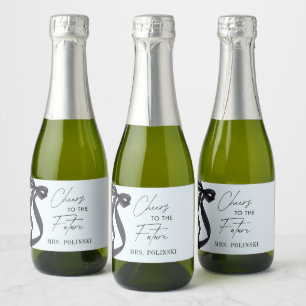 She's Tying the Knot Bridal Shower Party Favor Sparkling Wine Label