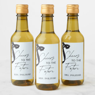 She's Tying the Knot Bridal Shower Party Favor Wine Label