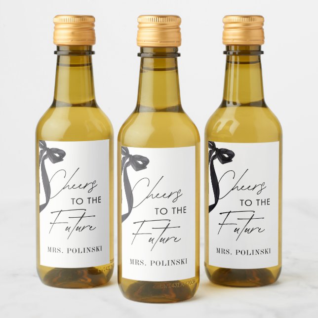 She's Tying the Knot Bridal Shower Party Favor Wine Label (Bottles)