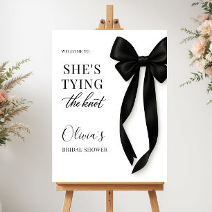 She's Tying The Knot Bridal Shower Welcome Sign