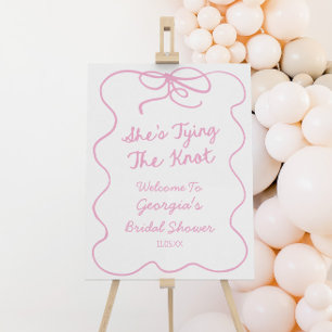 She's Tying The Knot Bridal Shower Welcome Sign