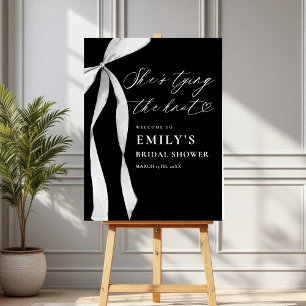 She's Tying the Knot Bridal Shower Welcome Sign