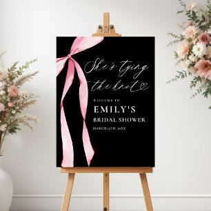 She's Tying the Knot Bridal Shower Welcome Sign