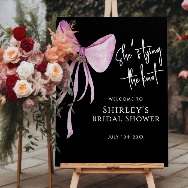 She's Tying the Knot Bridal Shower Welcome Sign (Creator Uploaded)