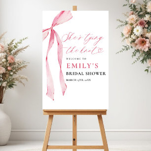 She's Tying the Knot Bridal Shower Welcome Sign