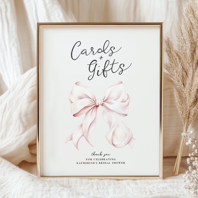 She's Tying the Knot Cards & Gifts Pink Table Sign (Creator Uploaded)