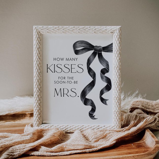 She's tying the knot Guess How Many Kisses  Poster (Creator Uploaded)