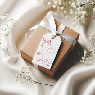 She's Tying the Knot! Modern Bridal Shower Gift Tags