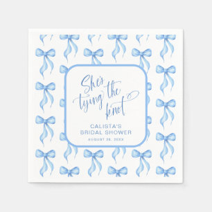 She's Tying the Knot Personalized Bridal Shower Napkins