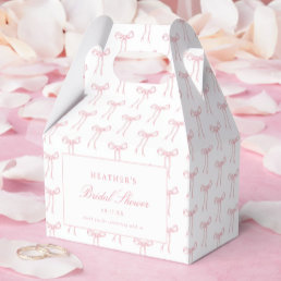 She&#39;s Tying The Knot Pink Bridal Shower Favors Favor Boxes