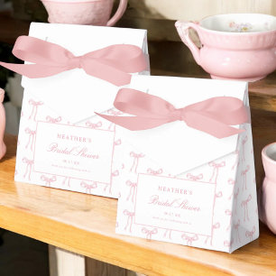 She's Tying The Knot Pink Bridal Shower Favors Favor Boxes