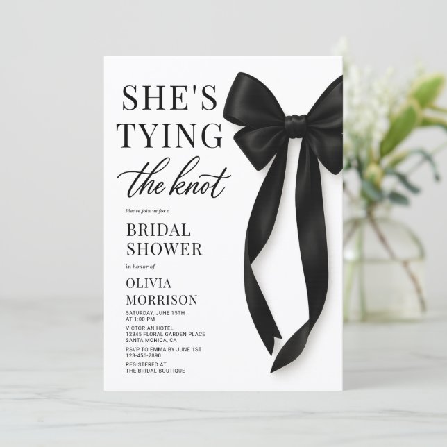bridal shower invitation dress code She's Tying The Knot QR The Odd Muse Split Fall25transition Size:Size 2/3 yrs.