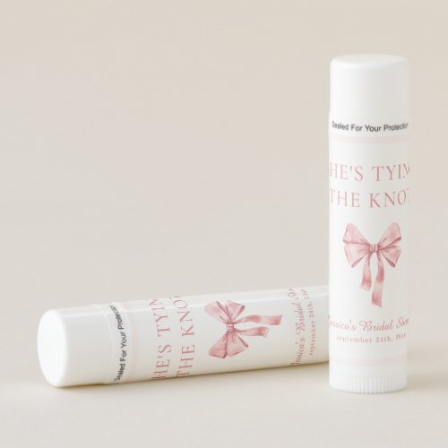 Shes Tying the Knot Soft Pink Coquette Shower Lip Balm