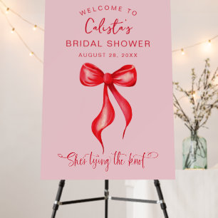 She's Tying the Knot Welcome Bridal Shower Sign