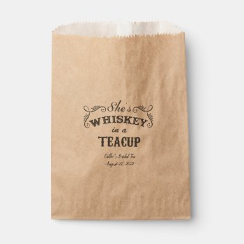 She's Whiskey In A Teacup Kraft Favor Bag by TheGreekCookie at Zazzle