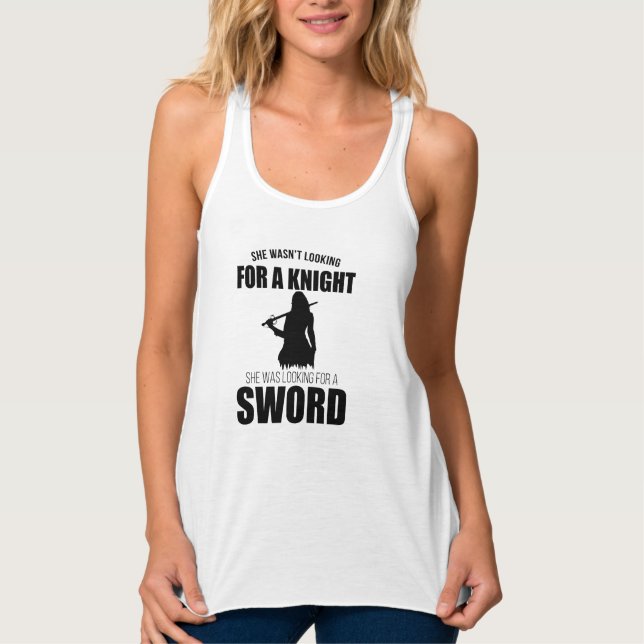 She't looking for a knight tank top (Front)