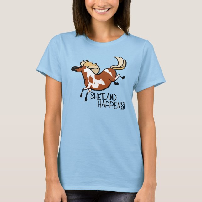 Shetland Happens! Cave Pony Women's T-shirt  (Front)