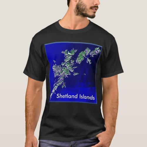 Shetland Islands Mens Dark Basic T_shirt