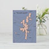 Shetland Islands Weather forecast map (Standing Front)