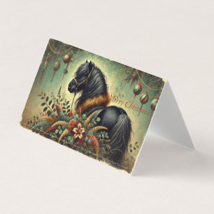 Shetland Pony Christmas Card