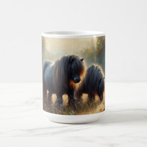 Shetland Pony Coffee Mug No3 Set of six Shetland