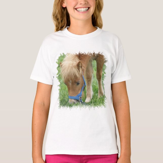 Shetland Pony Girl's T-Shirt (Front)