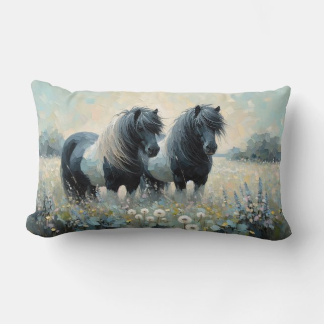 Shetland Pony Lumbar Cushion (Front)