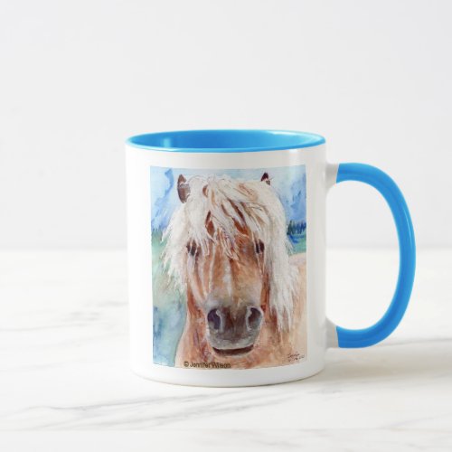Shetland pony mug