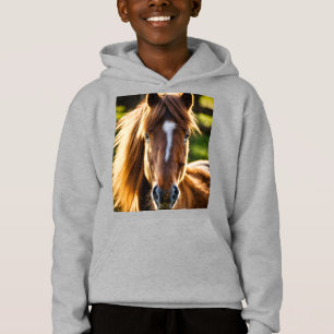 Shetland Pony Portrait – Frontal 6K Photorealistic Hoodie