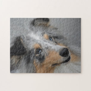 Shetland Sheep Dog Jigsaw. Jigsaw Puzzle