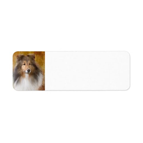 Shetland Sheepdog Address Label