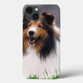 Shetland Sheepdog Art iPhone 13 Case