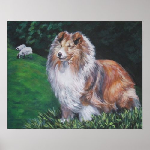 Shetland Sheepdog Art Print