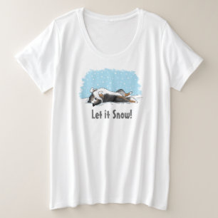 Shetland Sheepdog Blue Merle Sheltie Dog Holiday Plus Size T-Shirt