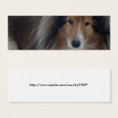 Shetland Sheepdog Bookmark (Front & Back)