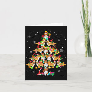 Shetland Sheepdog Christmas Tree Funny Sheltie Chr Card
