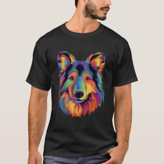 Shetland Sheepdog Coloful Mini Colie Sheltie T-Shirt