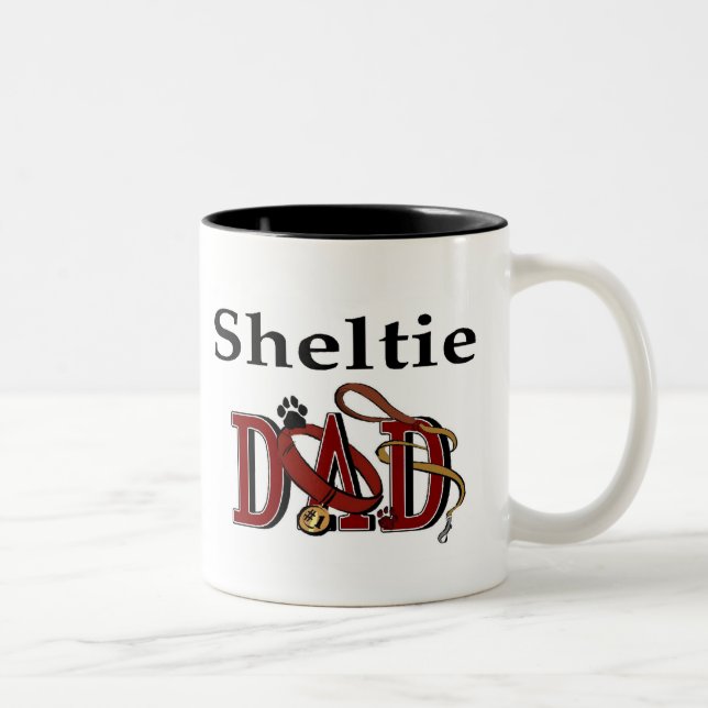 Shetland Sheepdog Dad Mug (Right)