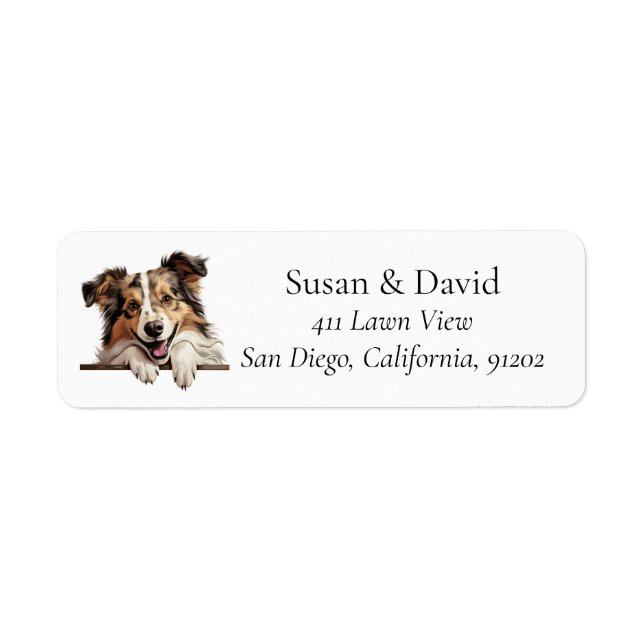Shetland Sheepdog Dog Breed Pet Lovers Label (Front)
