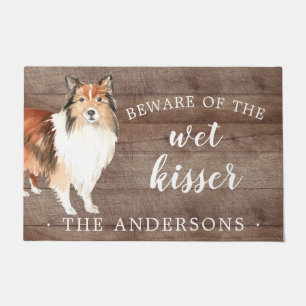 Shetland Sheepdog Dog Personalized Door Mat