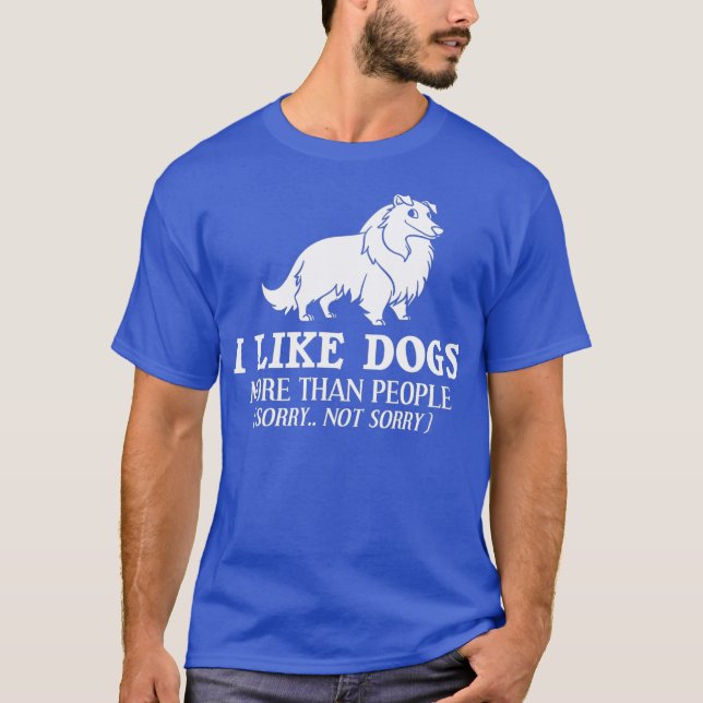 Shetland Sheepdog Dog Puppies Owner Lover T-Shirt (Front)