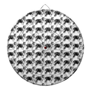 Shetland Sheepdog Drawing Dart Board