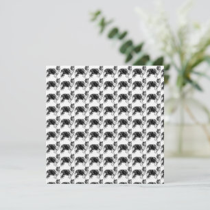 Shetland Sheepdog Drawing Invitation