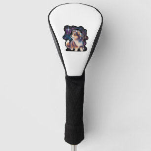 Shetland sheepdog galaxy golf head cover