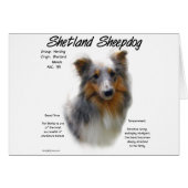Shetland Sheepdog History Design (Front Horizontal)