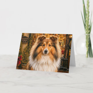 Shetland Sheepdog Holiday Card
