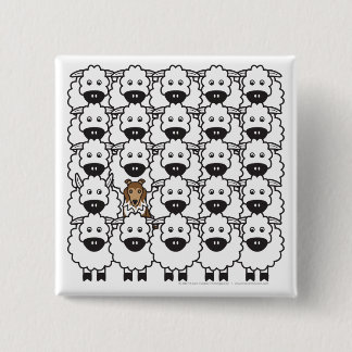 Shetland Sheepdog in the Sheep Button