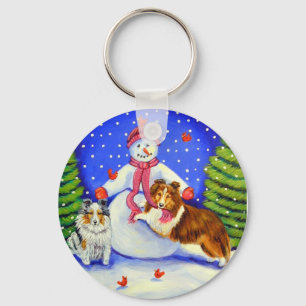 Shetland Sheepdog Keychain